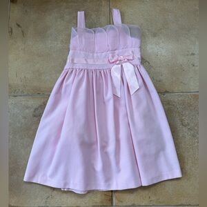 Bonnie Jean Pink Sleeveless Square Neck Sundress